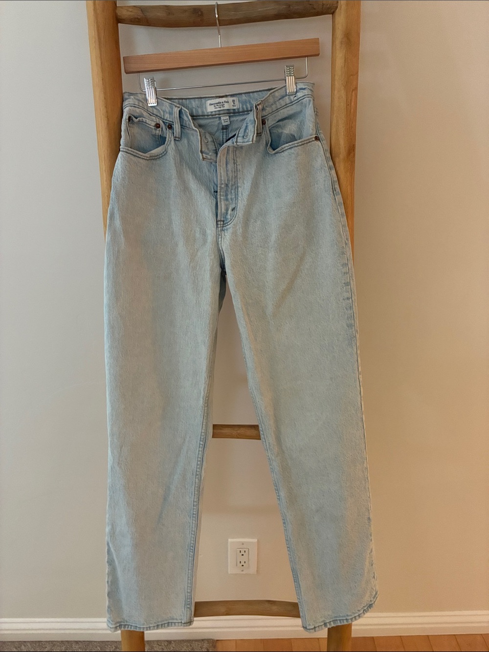 Abercrombie & Fitch Light Blue High-Rise Jeans